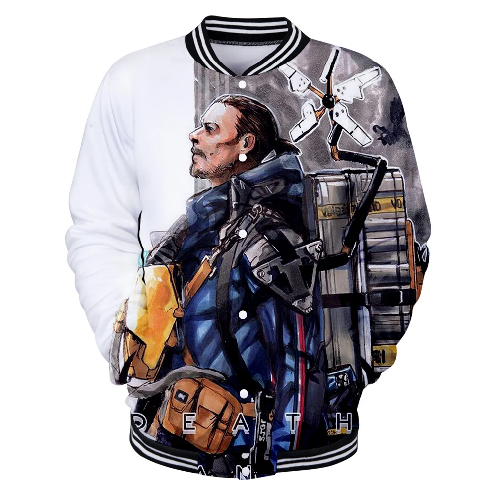 

Death Stranding 3D Printed Baseball Jackets Fashion Women/Men 2021 Hot Sale Long Sleeve Jacket Casual Streetwear Clothes