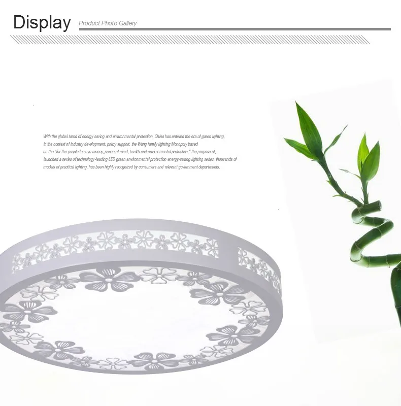 

New Style Wooden Led Ceiling Light D350 24W AC85~265V Bedroom Ceiling Lamp Modern indoor Brief Dining Room Free Shipping