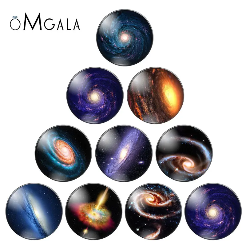 Новинка Космический небула стеклянный кабошон купол астрономический гик модные