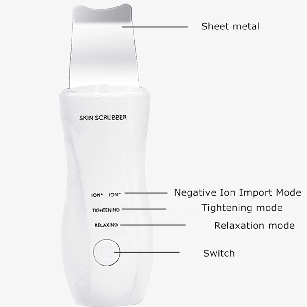 Ультразвуковой Скруббер кожи для удаления черных точек лица скруббер моющее