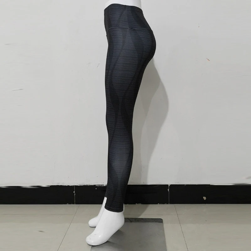 Женские Штаны Для Йоги осенняя спортивная одежда тонкая для бега полосатые штаны