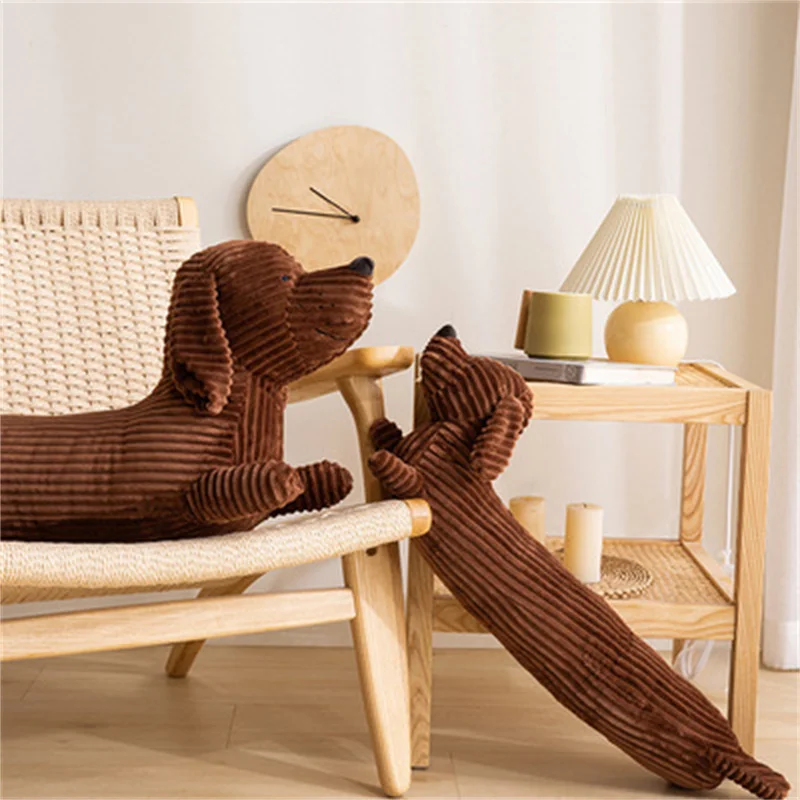 Best Travesseiro de pelúcia para amantes de cachorro, almofada marrom, de salsicha curto, panda, presente para o dia dos namorados, 520