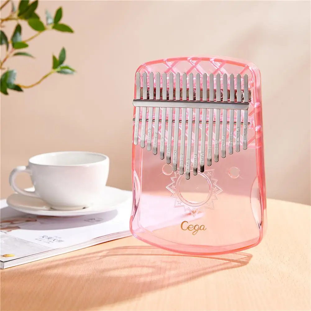 17-Key Kalimba Thumb Piano Crystal Transparent ABS Mbira Hot sale Keyboard Portable mini African Musical Instrument | Спорт и