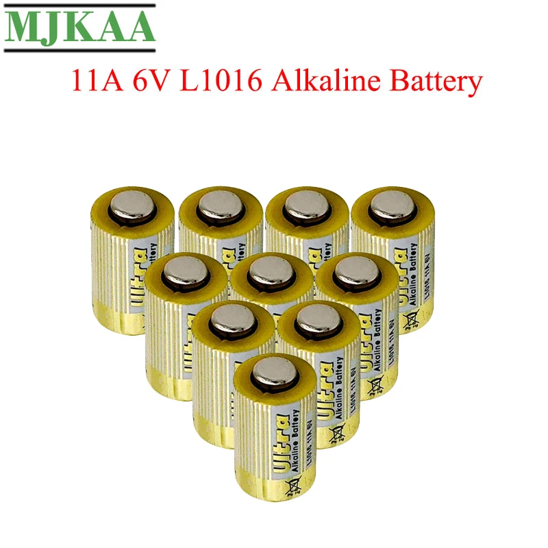 MJKAA 10 шт. 11A 6V L1016 щелочные батареи первичные сухие для системы противоугонной