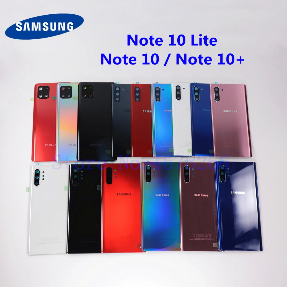 Замена заднего стекла для Samsung Galaxy Note 10 Lite Plus Крышка батарейного отсека задняя