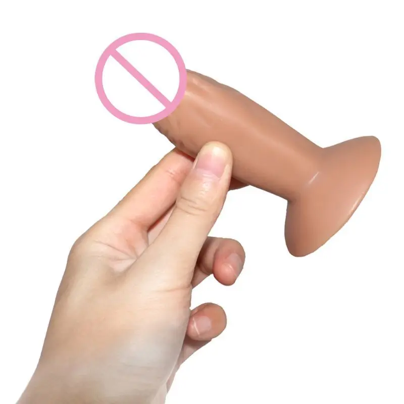 Высокое качество Новые Реалистичные Мини-дилдо с присоской пенис Анальная