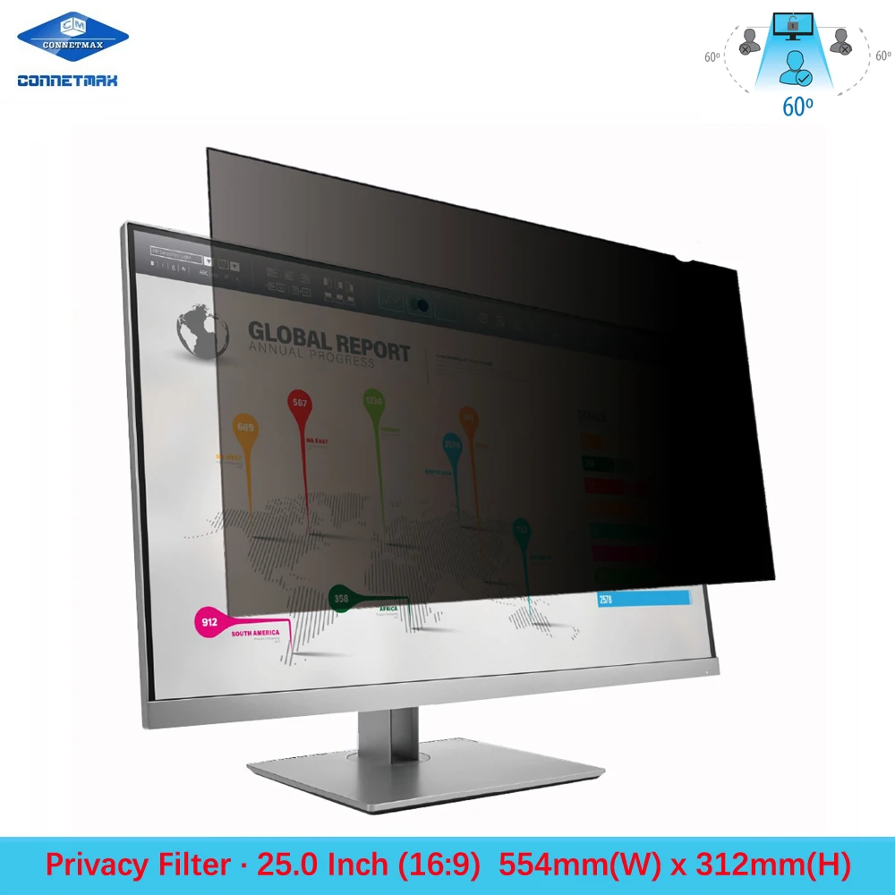 25 inch Privacy Filter Screen Protector Film for Widescreen (16:9) Desktop LCD Monitors | Компьютеры и офис