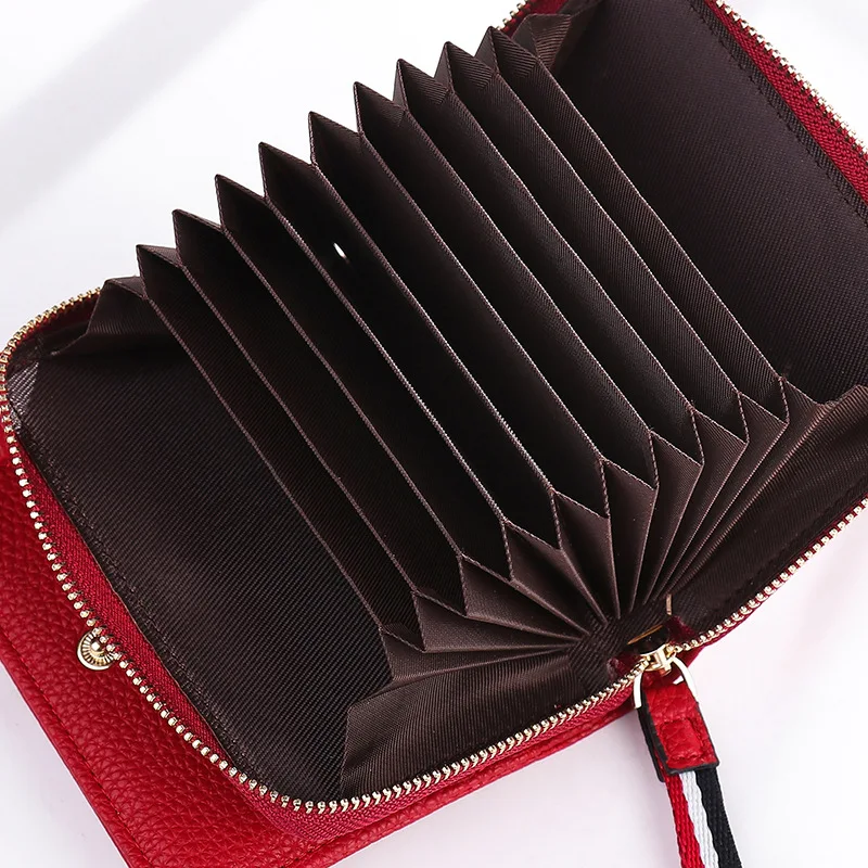 

Ladies Short Wallet High Quality PU Love Zipper Wallet Multifunctional Women's Horizontal Card Holder Coin Purse Christmas Gift