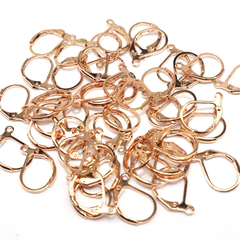 Fashion 50pcs Clip Earring Silver Copper Clip on Earring Findings Clasp Earings Making Accessories Clip Earing No Pierced