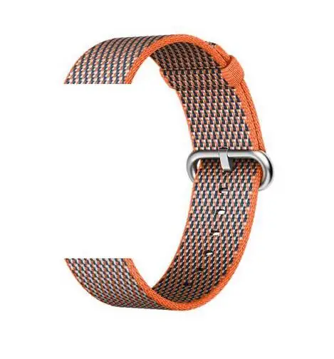 Ремешок для часов 20 мм 22 мм для samsung gear Sport S2 S3 Galaxy watch 42 мм 46 мм полосатый нейлоновый ремешок для Huami Amazfit Bip huawei gt 2 - Цвет ремешка: lattice orange