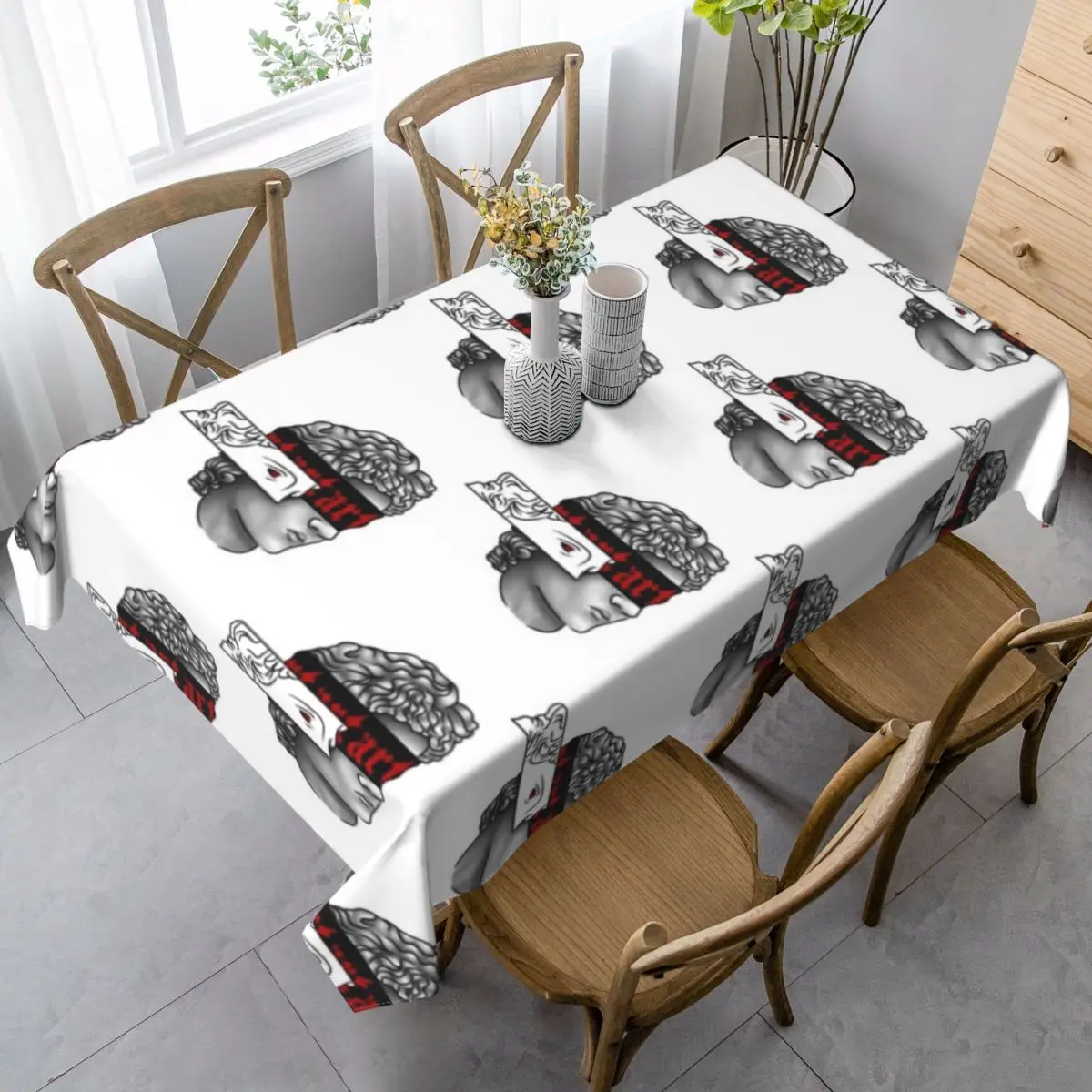 

Michelangelo Tablecloth Restaurant Polyester Table Cover Vintage Wholesale Protection Custom Table Cloth