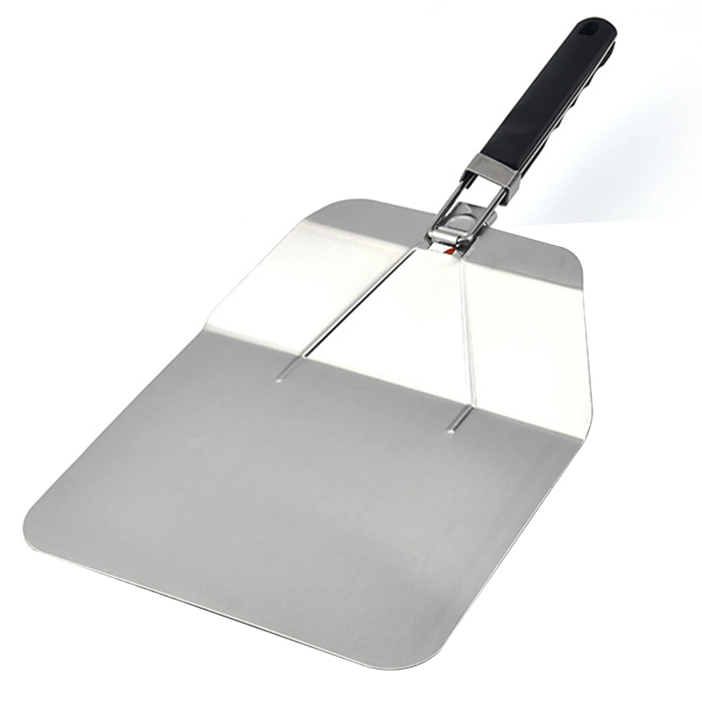 Лопатка для пиццы из нержавеющей стали антипригарная круглая разделочная доска
