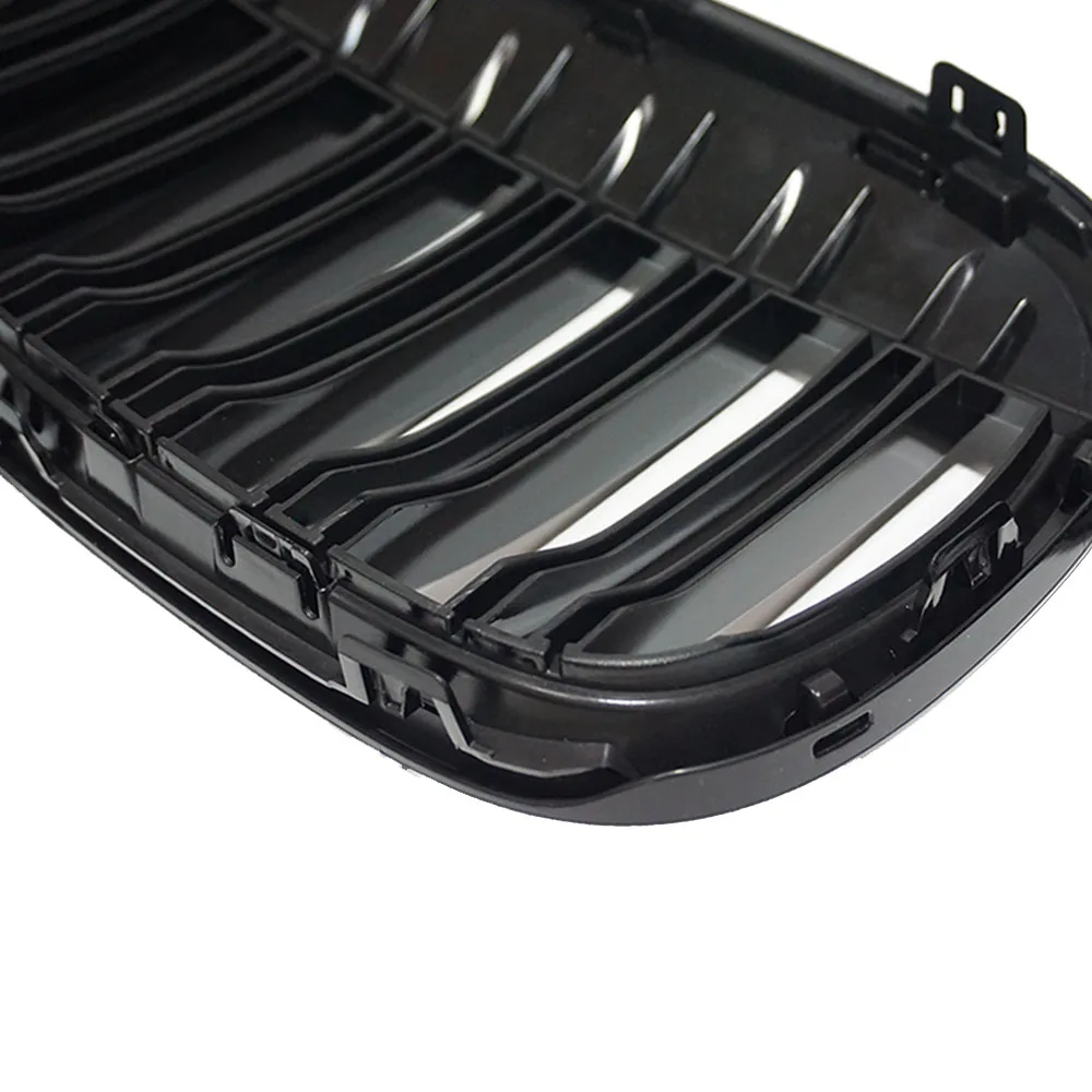 Решетка переднего бампера для BMW X1 F48 F49 2016 2019 XDrive двухлинейная планка M style 51117383363