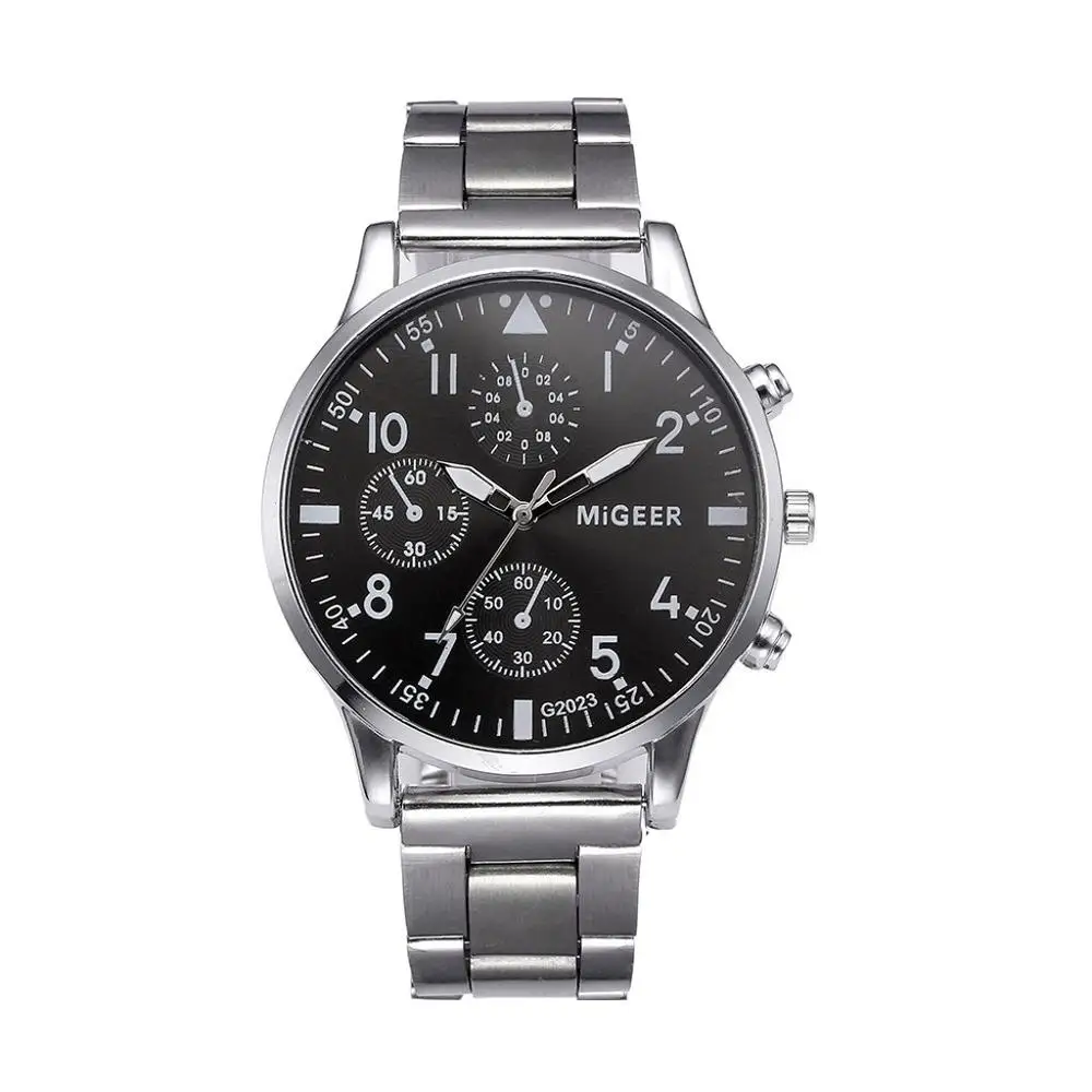 D Reloj, модные мужские часы со стальным ремешком, Аналоговые Спортивные кварцевые наручные часы, мужские часы, Топ бренд, Роскошные мужские часы, мужские часы, relogio - Цвет: D