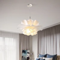 nordic art flower chandelier modern creative personality petal pendant lights for living room bedroom dining net red decor lamps