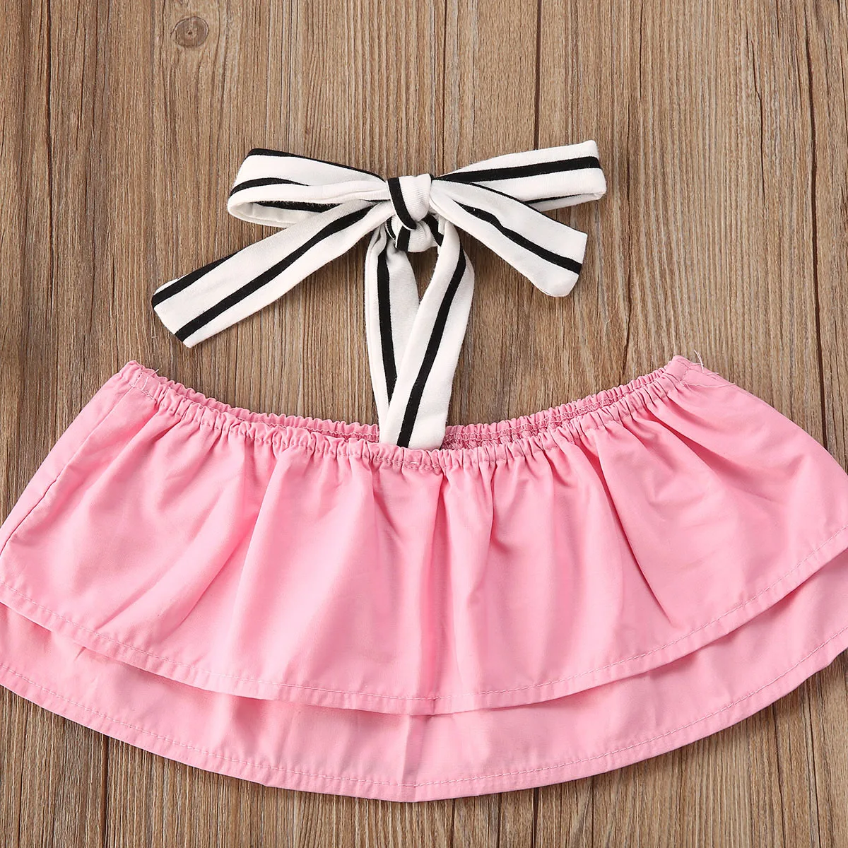 Новинка 2020 года Лидер продаж Одежда для маленьких девочек летний топ без рукавов