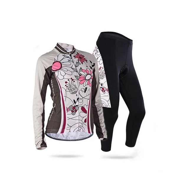 Jersey and Pants Зима Велоспорт Джерси Комплект женский модный горный велосипед одежда Теплый велосипед одежда спортивное платье женская одежда MTB костюм комплект - Цвет: Jersey and Pants