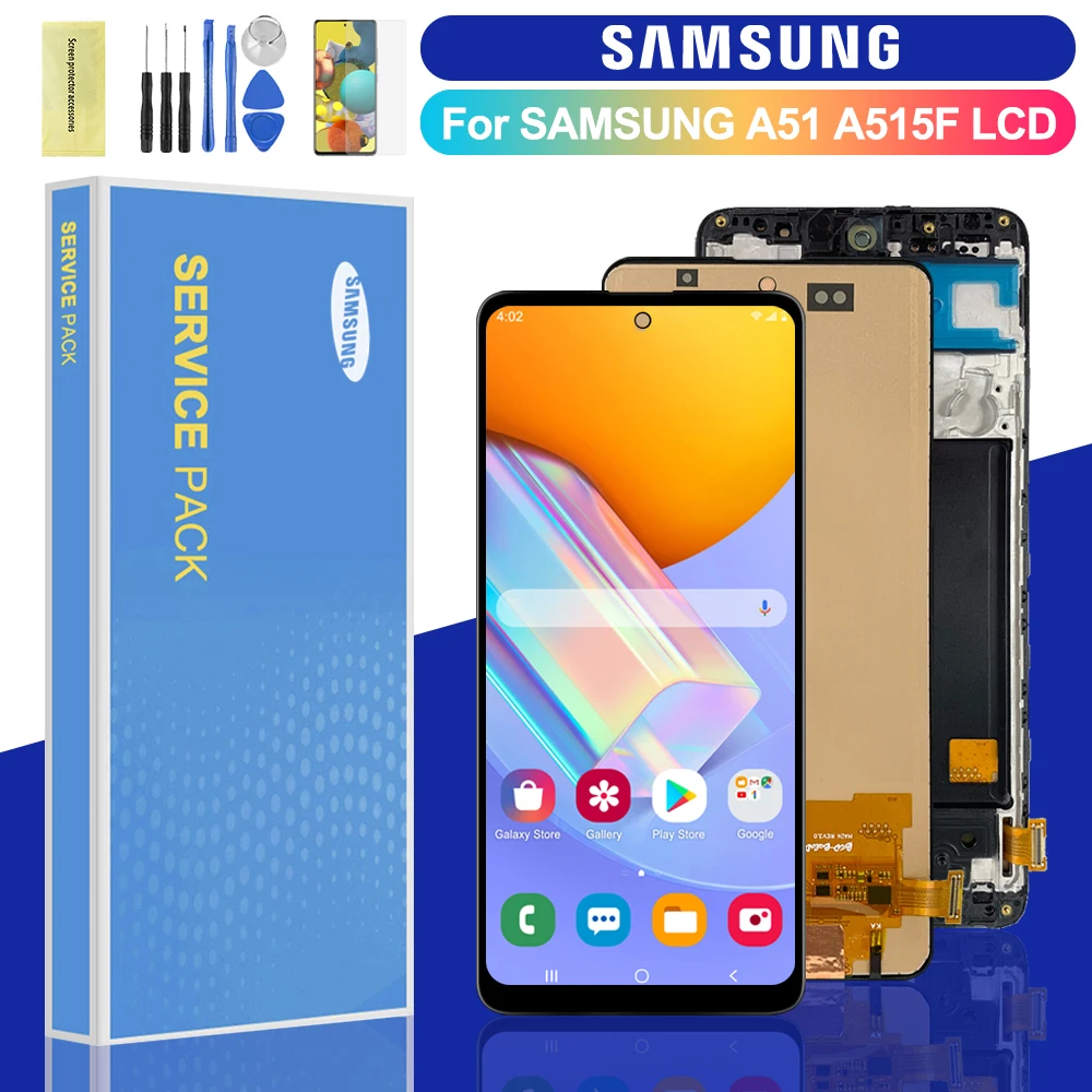 Enlarge TFT 6.5'' LCD For Samsung Galaxy A51 LCD Display Touch Screen Digitizer Assembly Replacement For Galaxy A51 A515 A515F Display