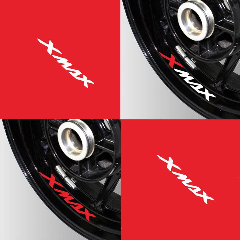 New Motorcycle Reflective wheel Tire logo creative stickers rim inner Decorative decals For YAMAHA XMAX 300 125 250 300 x max