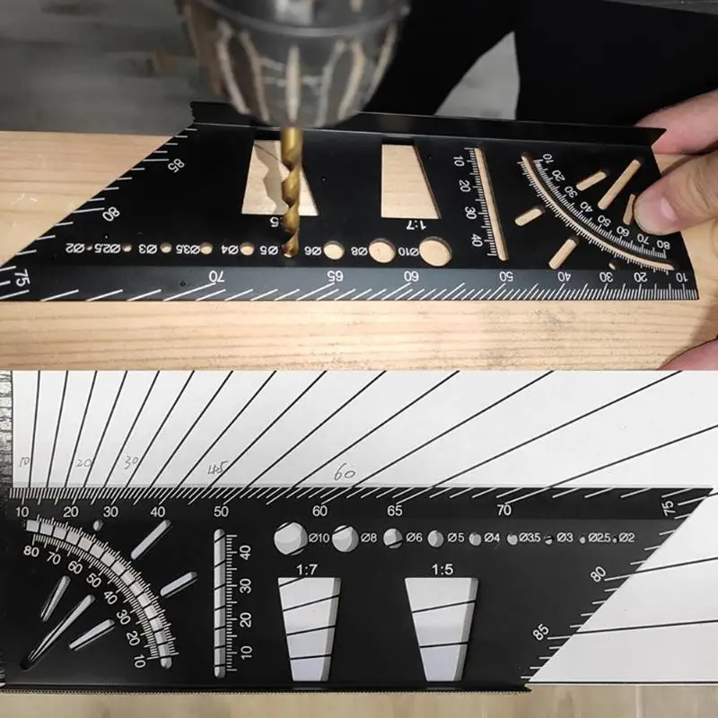 Алюминиевый шаблон маркировки ласточкиного хвоста вертикальный угол калибровки