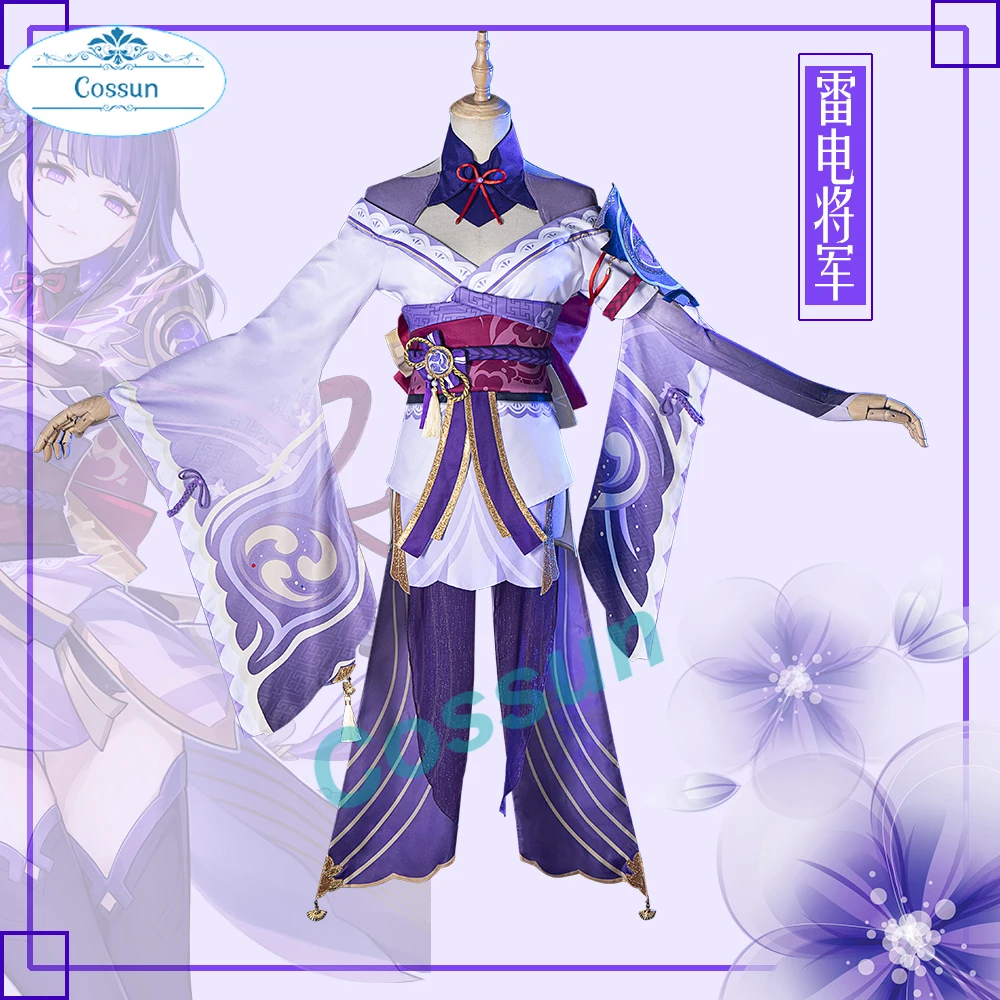 

Аниме! Genshin Impact Raiden Shogun Боевая Экипировка элегантная форма Косплей Костюм Хэллоуин вечевечерние НКА ролевые игры наряд для женщин 2021 Новинка