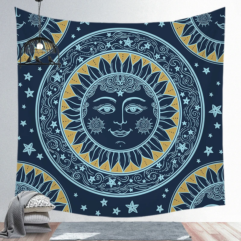 tapestry 21 Солнечный колдовство гобелен настенный ткань настенное одеяло фермерский дом домашний декор богемное украшение гардины для окон - Цвет: tapestry 21