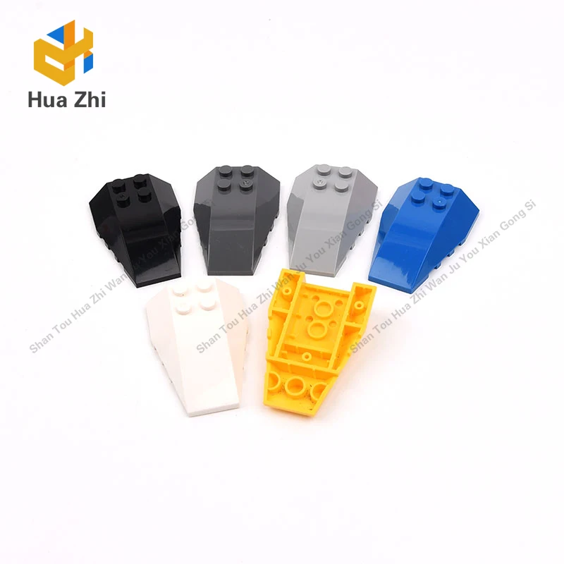 

6PCS 43712 Wedge Curved 6 x 4 TripleBuilding Blocks Parts MOC DIY Education Build Toys Brick
