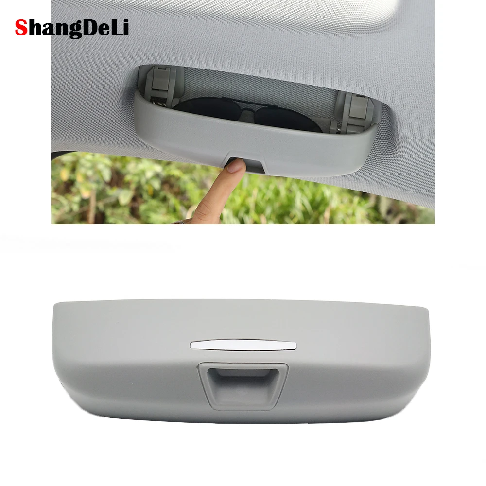 

For Audi A3 A4 B8 B9 8V Q3 Q5 Q7 Car Sunglasses Storage Holder Case Sun Visor Glasses Box