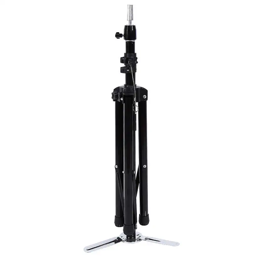 85cm Hairdressing Training Mannequin Tripod Clamp Hair Wig Head Holder Stand Tool Black Adjustable Height Rotatable | Красота и
