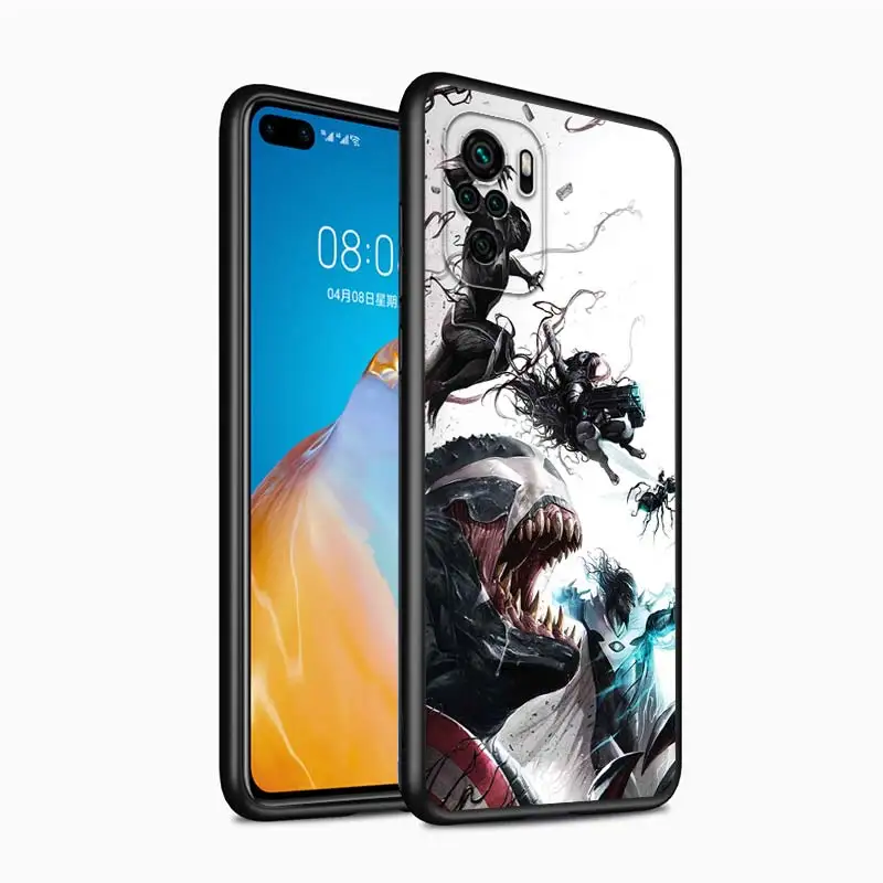 Venom Marvel cool Case For Xiaomi Redmi Note 11 11T 10 10S 9 9S 9T 8 8T 7 5 Pro 4G 5G Silicone Soft Black Phone Cover Coque Core