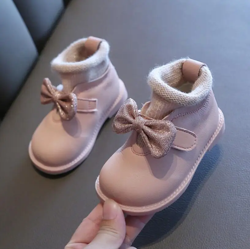 2019 г. новая осенне-зимняя обувь для маленьких принцесс малышей с мягкой подошвой
