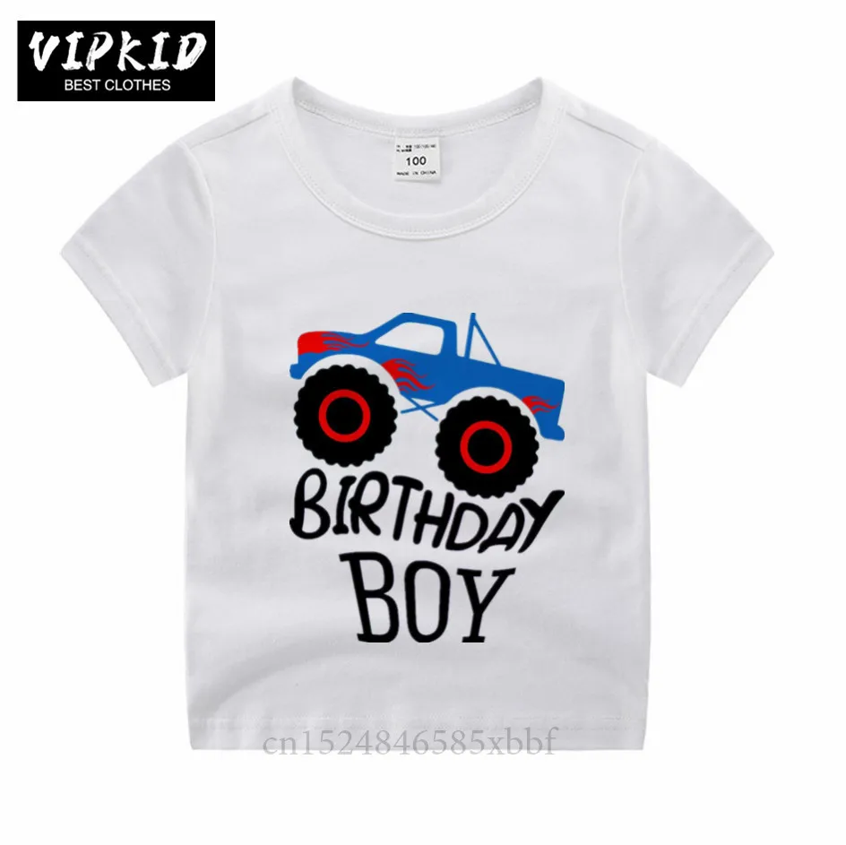 Kawaii/футболка для маленьких мальчиков на день рождения с машинкой детская розовая