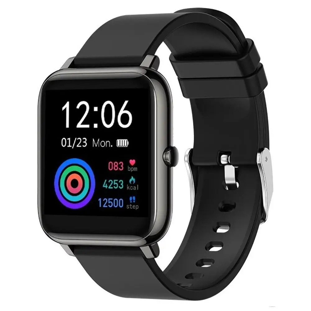 

P22 Smart Watch Waterproof Heart Rate Monitoring Stainless Steel Fitness Monitoring 1.3inchHD Display Wearable For IOS Android