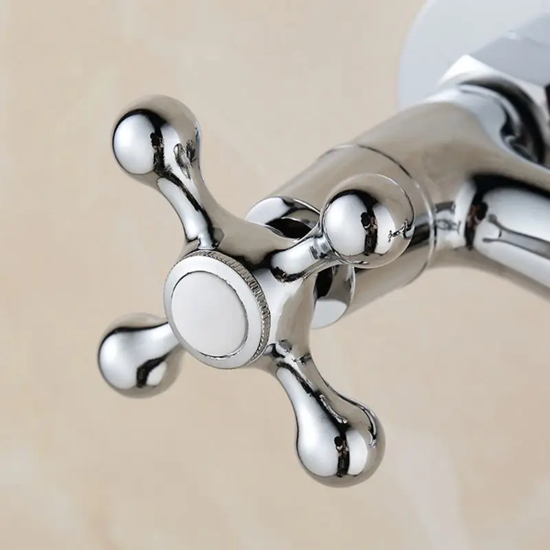 

1Set Copper Cross Handle Bath Sink Faucet Handle for Kitchen Bathroom Sink Water Faucet Mixer Accessories
