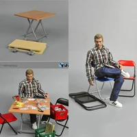 16 scale figure soldier scene accessories folding chair desk table for 12inches action figure toys accessory