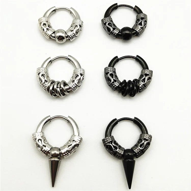 Серьга-тотемный пирсинг для мужчин и женщин с безболезненные клипсы ушей из