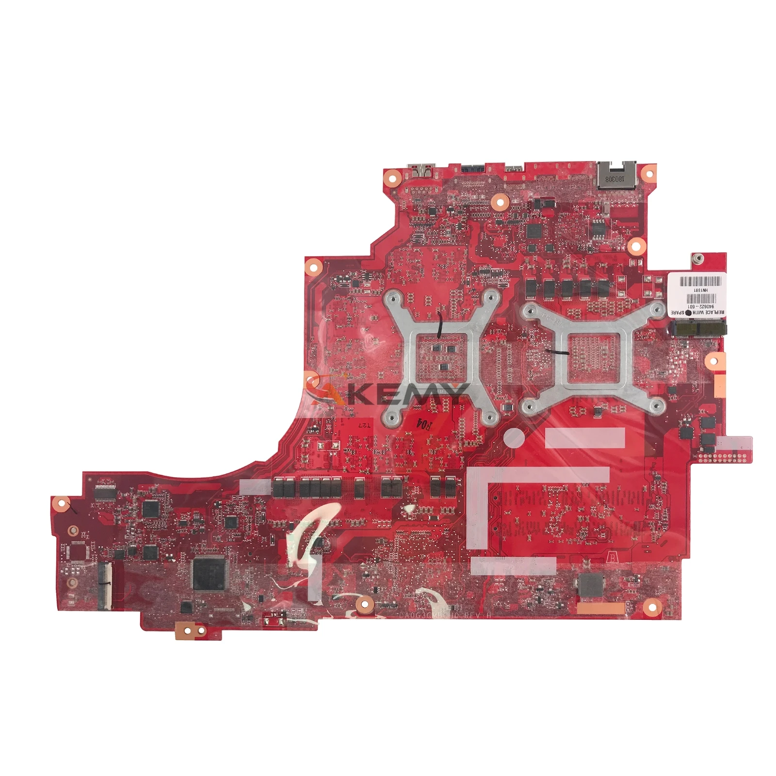Akemy DA0G3CMBCH0 Laptop motherboard For HP OMEN-X 17T-AP000 940622-601 original mainboard I7-7820HK GTX1070-8GB