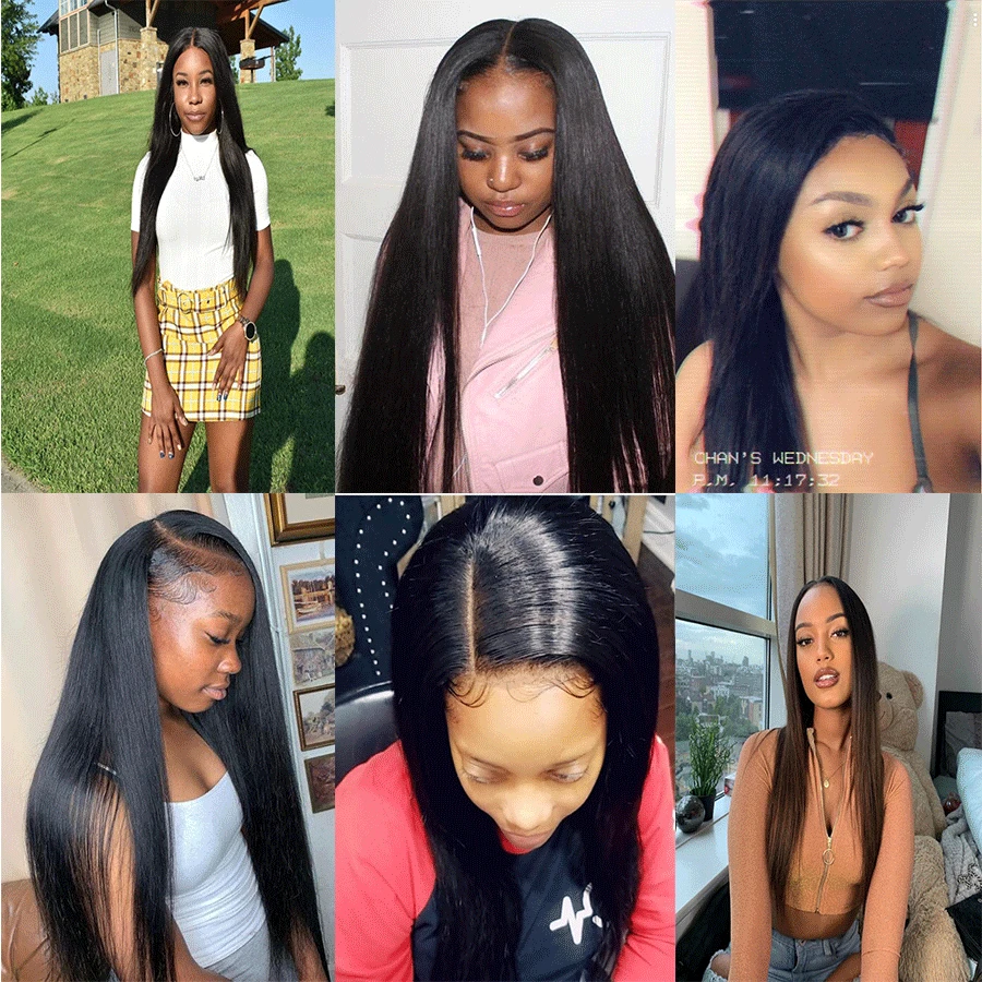 

Queenlife 6x6 Lace Closure Straight 3 Bundles With Closure 8-36 Inch Remy Hair Brazilian Human Hair Premde