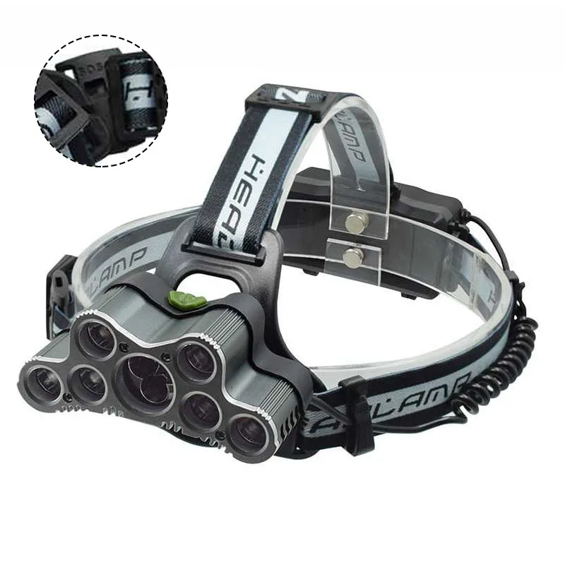 9 светодиодный фронтальный фонарь XM L T6 перезаряжаемый налобный для кемпинга