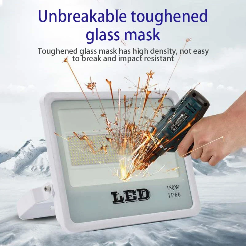 

220V LED Flood Light 10W 30W 50W 100W 150W Reflector LED Floodlights Spotlight Wall Outdoor Lighting for House Exterior