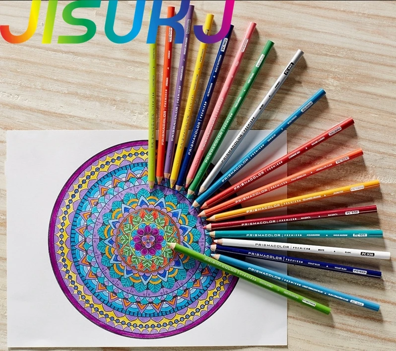 

12 шт. OEM призма, цвет Premier карандаши для рисования, цветной карандаш PC935 938, черные белые карандаши PC1077, разноцветные карандаши