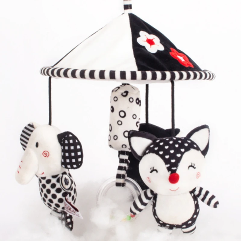 

Newborn Baby Plush Stroller Toys Baby Rattles Cartoon Animal Hanging Bell Educational Baby Toys 0-12 Months Toy Gift