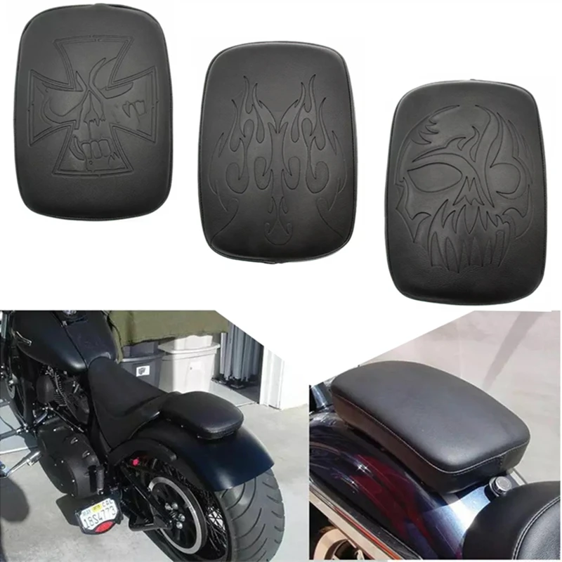 Высококачественная Черная Кожаная подушка на сиденье для мотоцикла Весенняя Harley