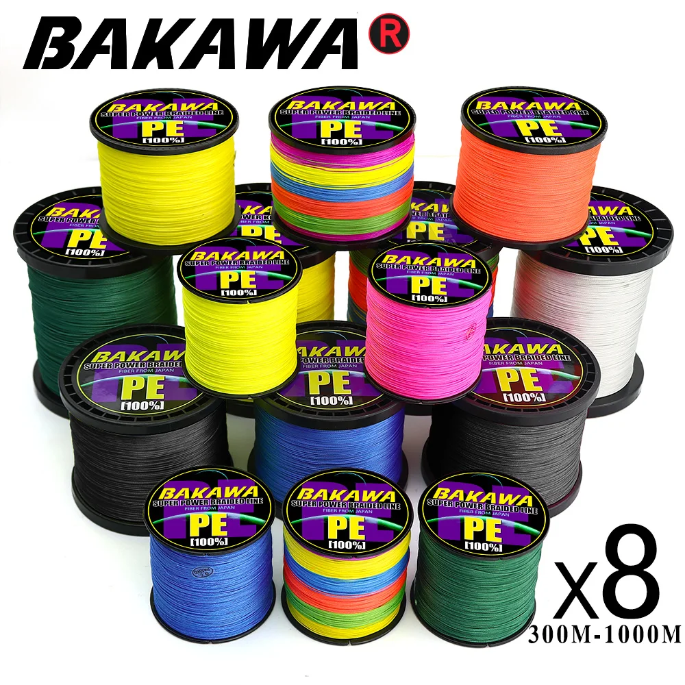 Рыболовная леска BAKAWA Fly 8 нитей PE плетеная для ловли карпа морской Спиннинг