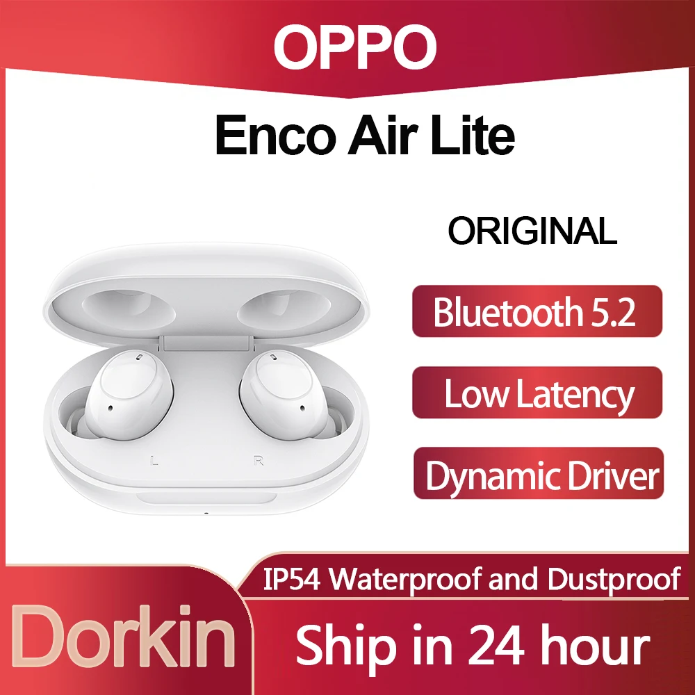 

Bluetooth-наушники OPPO Enco Air Lite, TWS, с шумоподавлением