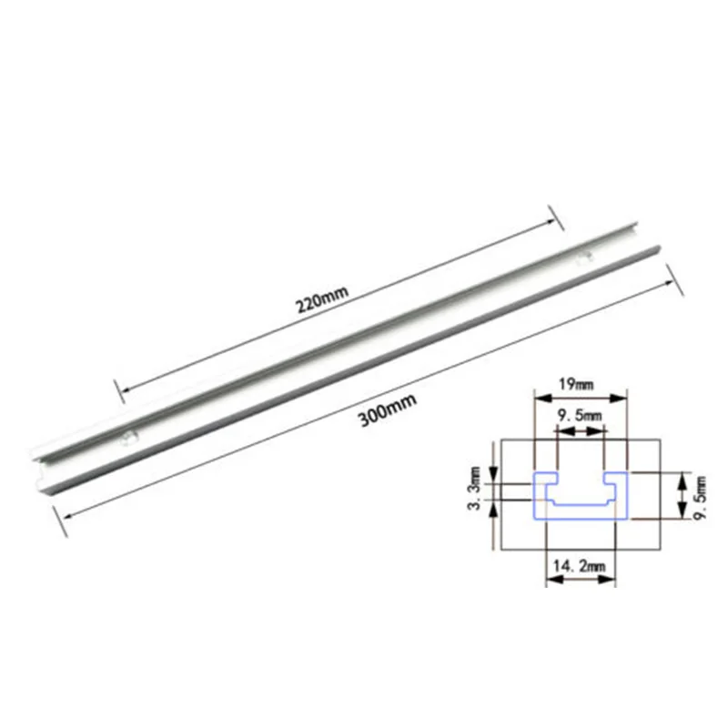 

300mmT-Slot T-Track Miter Track Woodworking Tools Alloy Aluminium Tool