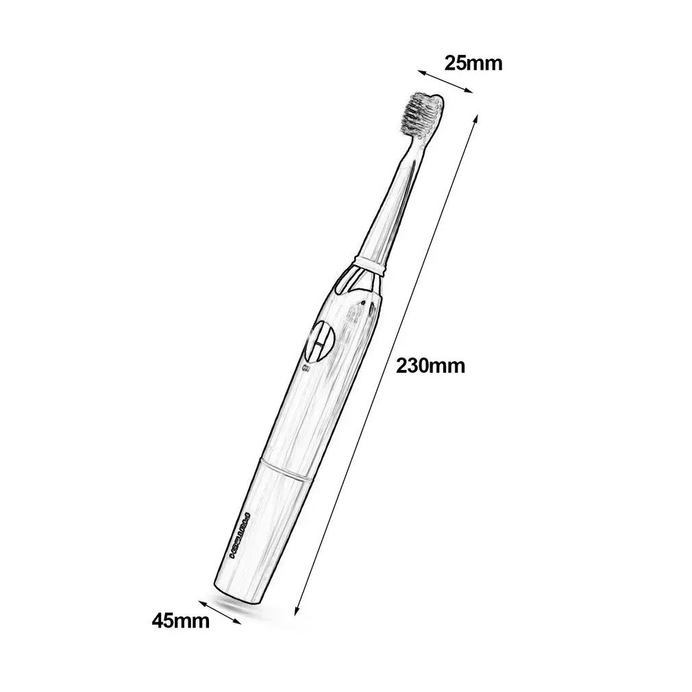 

PRITECH ES-1054 Electric Tooth Brush Ultrasonic Toothbrush Soft Brush Vibrating Motion Waterproof Full Automatic Toothbrush Tool