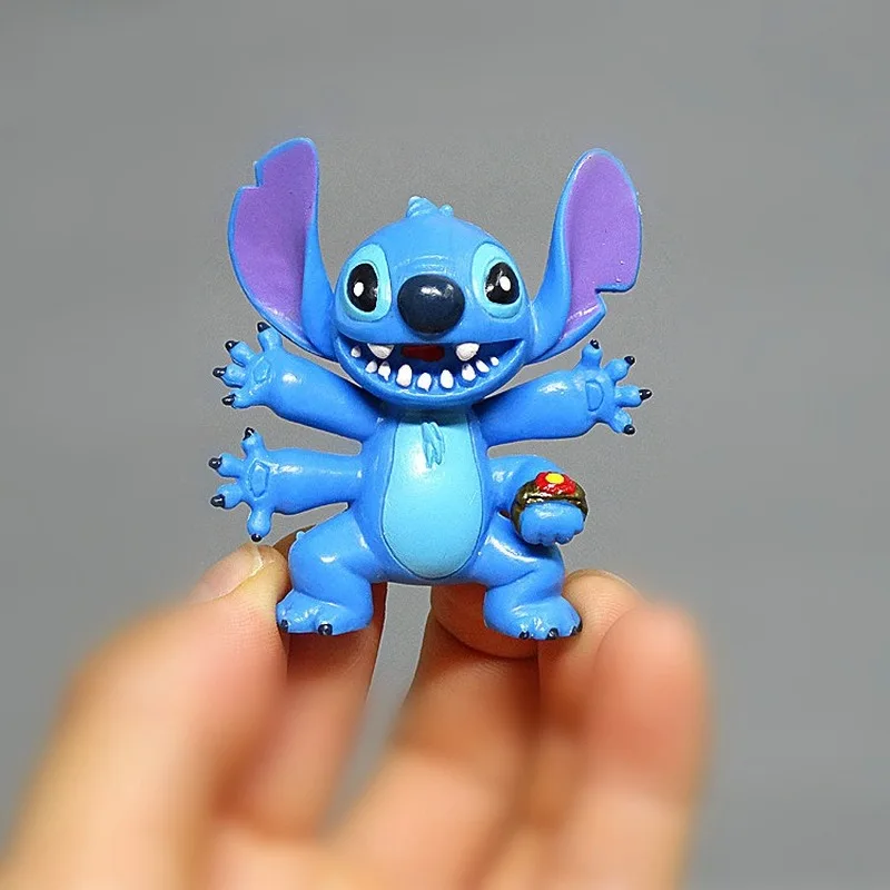 8 шт./компл. кукла Звезда Диснея Baby Stitch Настольная машинка украшение для торта