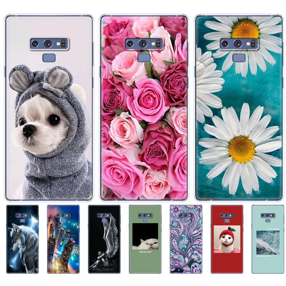 Силиконовый чехол для Samsung Galaxy Note 9 мягкий из ТПУ телефона | Мобильные телефоны и