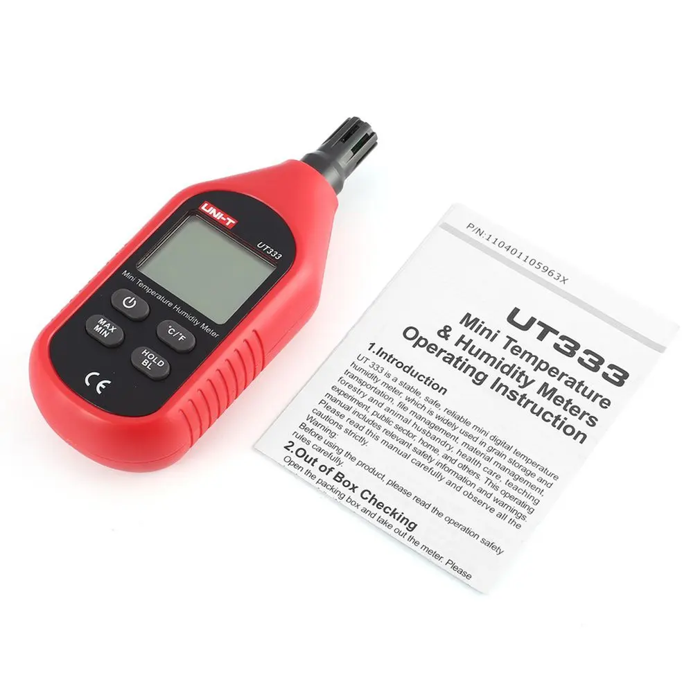 

UNI-T UT333 Mini Temperature Humidity Meter Indoor Outdoor Hygrometer Overload Indication Unit Conversion LCD Backlight